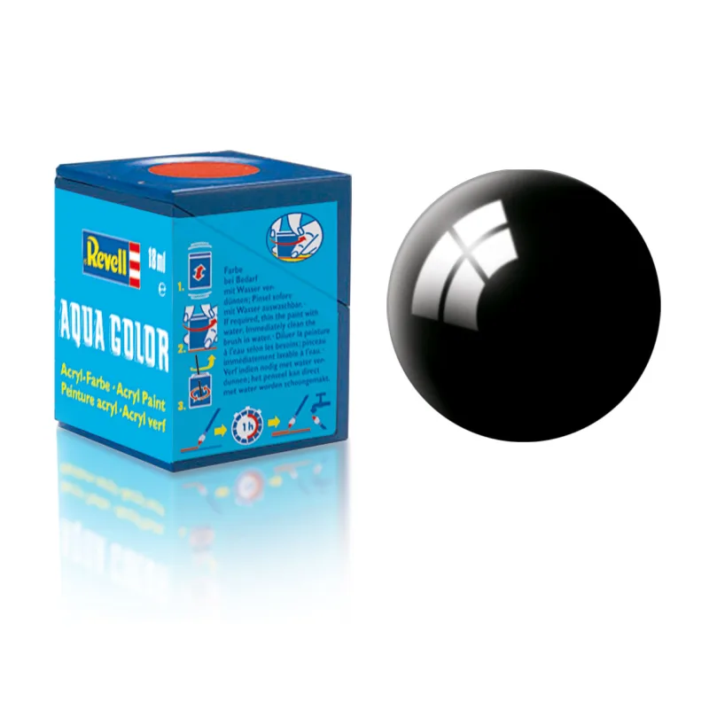 Revell Farba Revell akrylová - 36107: lesklá čierna (black gloss)