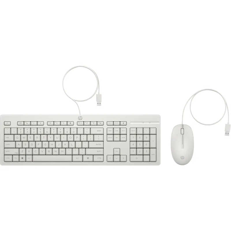HP 225 Kabelová myš a klávesnice Cashmere White AW5S6AA#BCM
