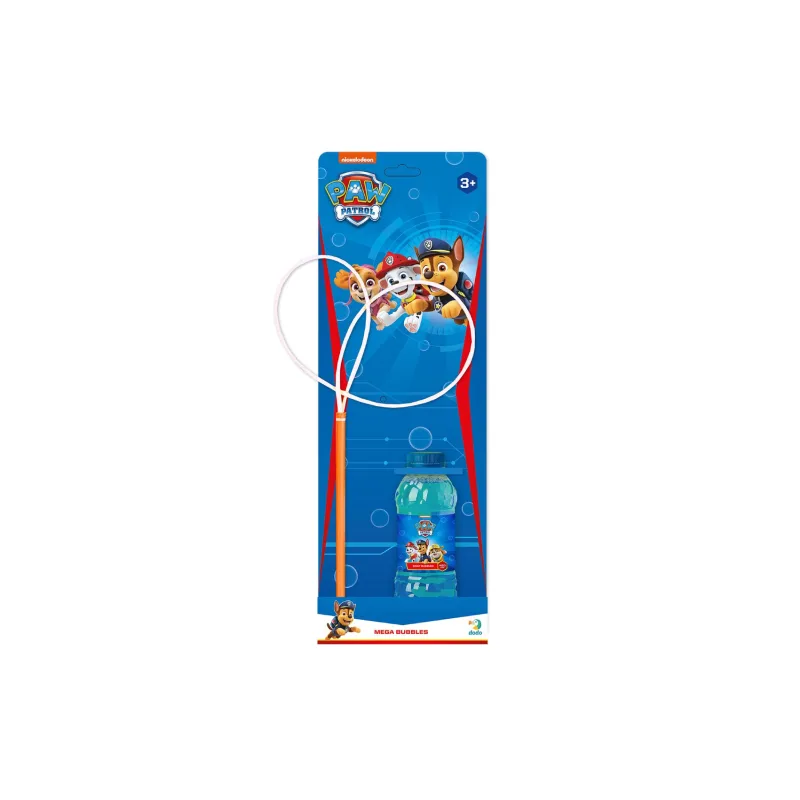 DODO Bublifuk Labková patrola/Paw Patrol sada na tvorbu bublín + náplň 0,45L na karte 15x42x12cm