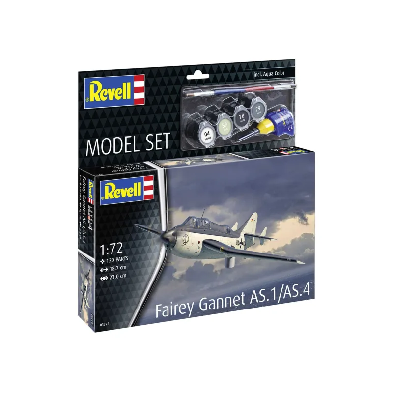 Revell ModelSet lietadlo 63775 - Fairey Gannet AS.1/AS.4 (1:72)