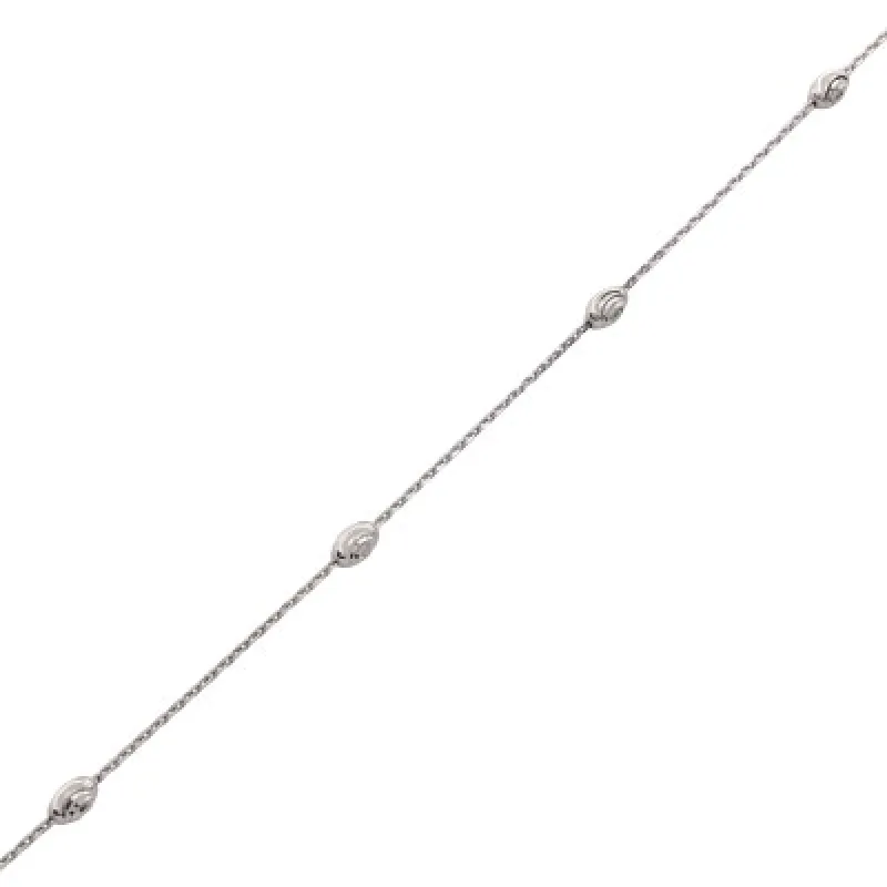 Strieborná retiazka KA MOON03RH, 19 cm, 1.70 g