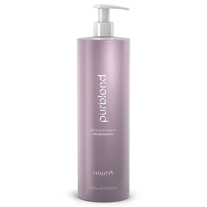 VITALITYS Purblond Glowing Shampoo 1000ml - šampón s keratínom pre studenú blond