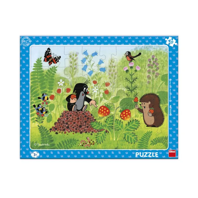 Dino KRTEK A JAHODY 40 doskových puzzle