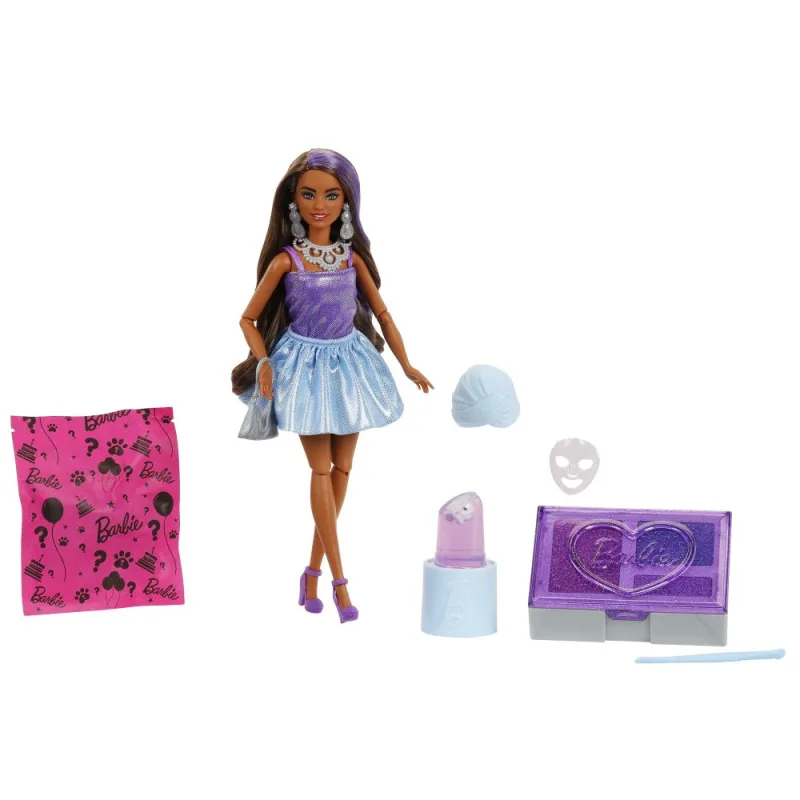 Mattel Barbie PARTY REVEAL BARBIE GLAM PARTY - FIALOVÁ