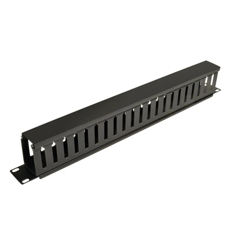 EATON Kabelový manažer horizontální SmartRack 1U, kabelový kanál s výřezy pro kabely a krytem SRCABLEDUCT1U