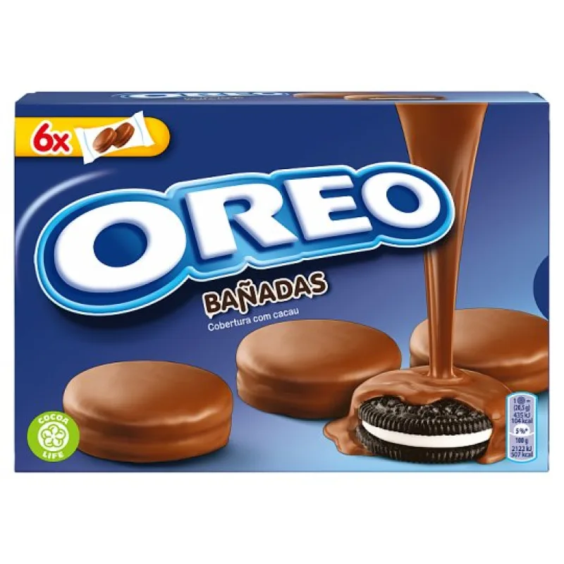 Oreo sušienky s vanilkovou náplňou, kakaová poleva 246 g
