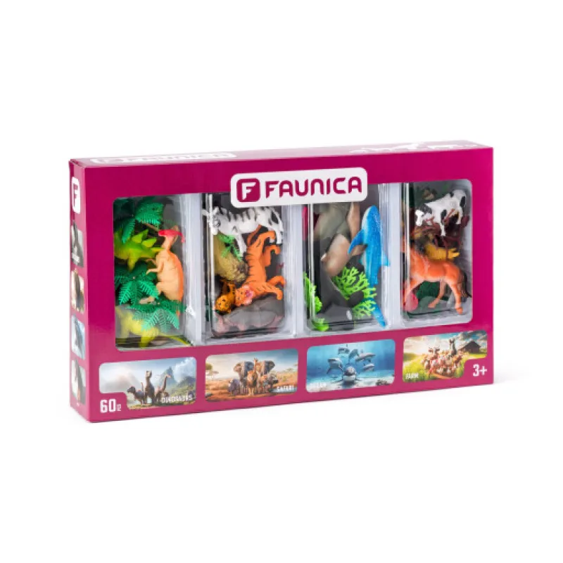 Faunika Planeta zvířat figurky - sada 4 světů