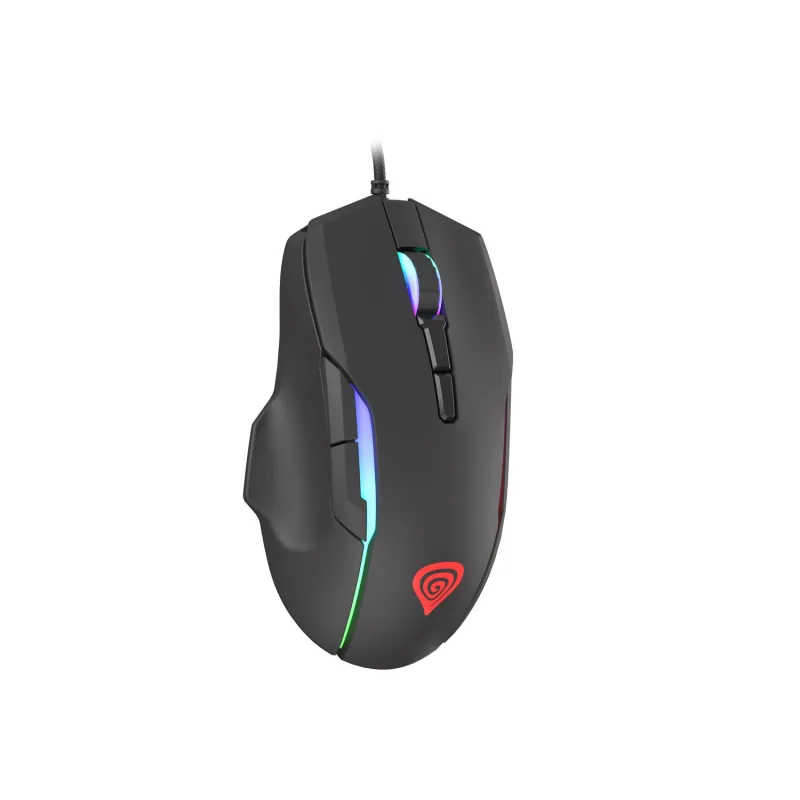 Genesis herní optická myš XENON 220 G2/RGB/Herní/Optická/Pro praváky/12 400 DPI/Drátová USB/Černá NMG-1572