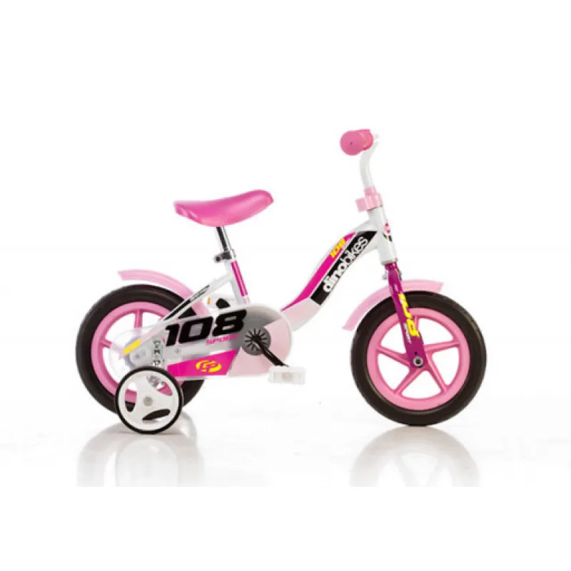 Dino Bikes 108L Dětské kolo růžové 10"