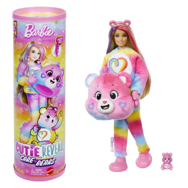 Mattel Barbie CUTIE REVEAL BARBIE A STAROSTLIVÍ MEDVÍDCI SÉRIE 2 - RŮŽOVÁ
