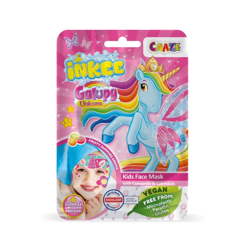 Amenity AB INKEE- tvár.maska Galupy Unicorn
