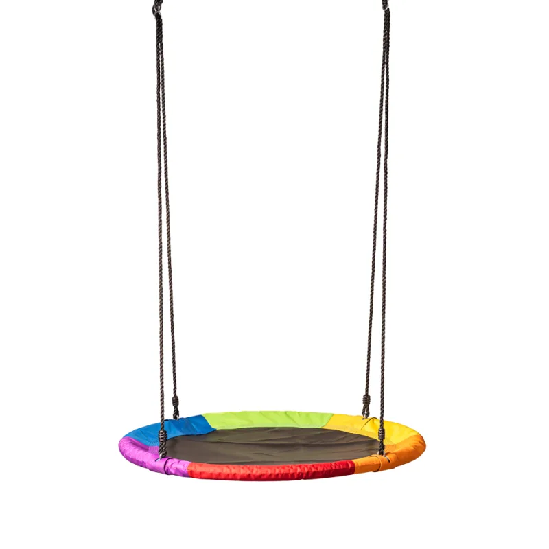 Woody Hojdací kruh (priemer 100cm), dúhový