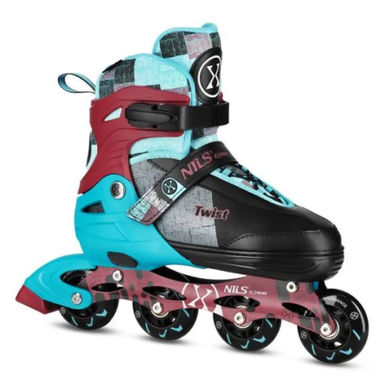 Kolečkové brusle NILS Extreme NA13810 modré vel.S (31-34)