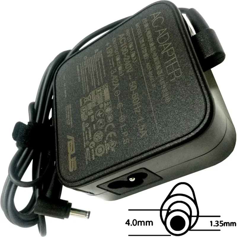 Asus origi. adaptér 65W19V(W.M)BK 4PHI s EU plugem (B0A001-00046500_EU) B0A001-00046500_EU