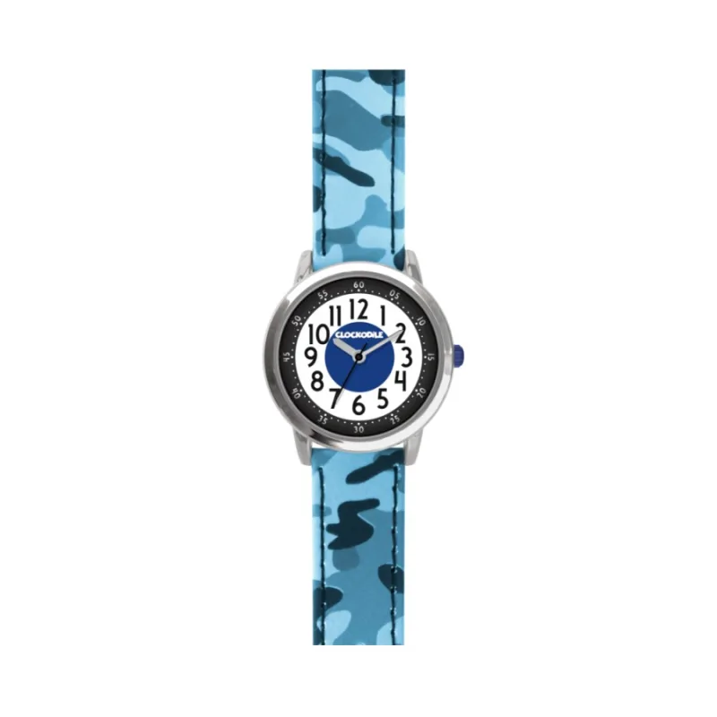 Svietiace chlapčenské hodinky Army s maskáčovým vzorom CLOCKODILE CWB0030