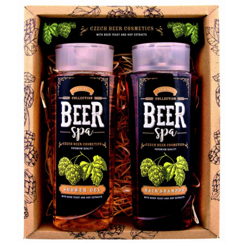 Beer Spa pivní kosmetická sada, gel 250 ml a šampon 250 ml