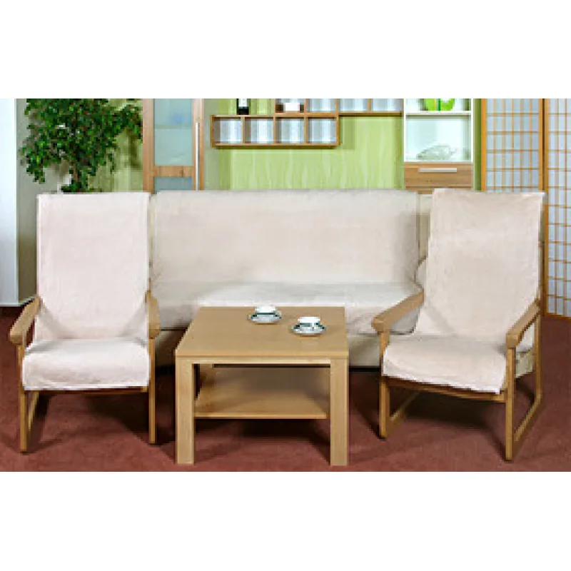Bellatex Souprava Korall micro 3+1+1 Béžová - 1x150x200+2x65x150 cm