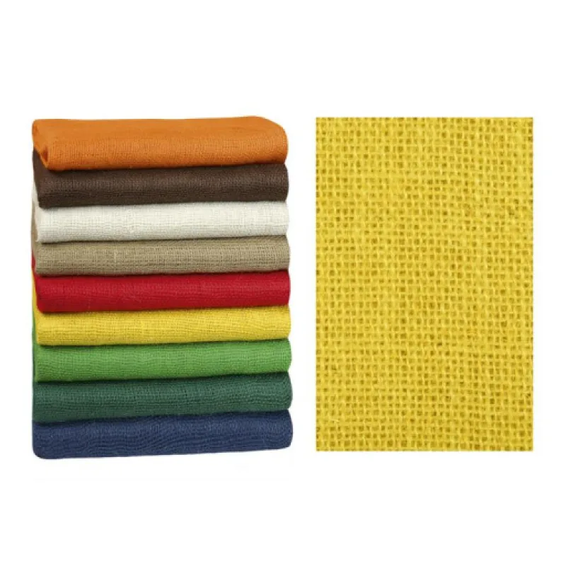 Bellatex Dekorační jutová plachetka žlutá - 1,3m x 3m