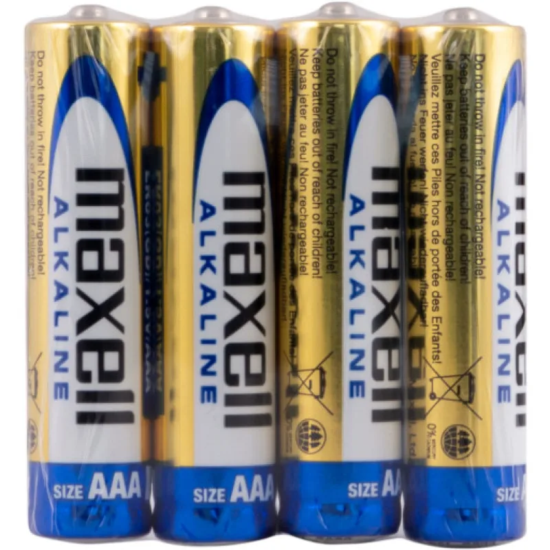 Maxel LR03 AAA Alkalické baterie, Sada 4ks