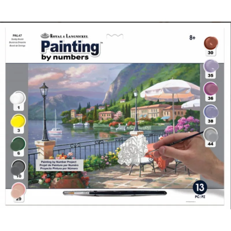 Royal Langnickel malování podle čísel - Pohoda u jezera 40x30cm
