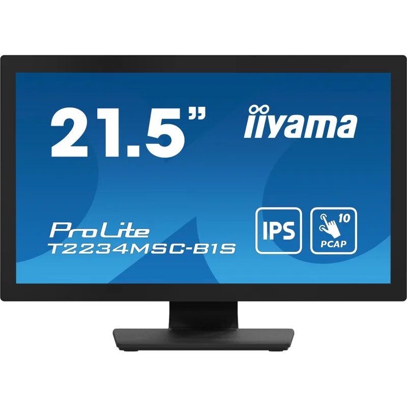 22" LCD iiyama T2234MSC-B1S:PCAP,10P,IPS,FHD,HDMI T2234MSC-B1S