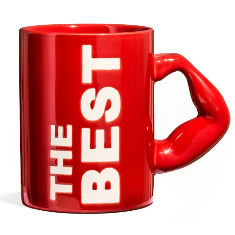 Gadget Master Velký hrnek The BEST, Červený 450 ml.