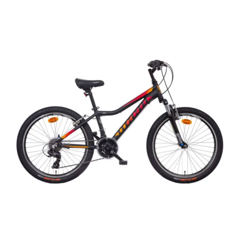 Mayo Basic V 24" Dětské MTB kolo 2025, černo-červené