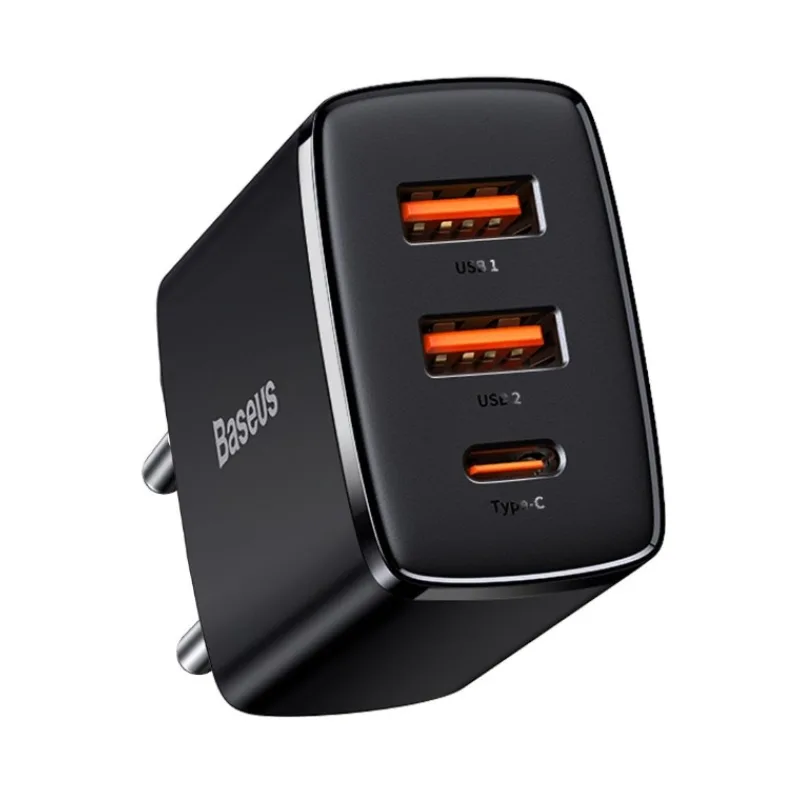 NONAME Baseus CCXJ-E01 Compact Quick Nabíječka USB-C 30W Black 6953156207295