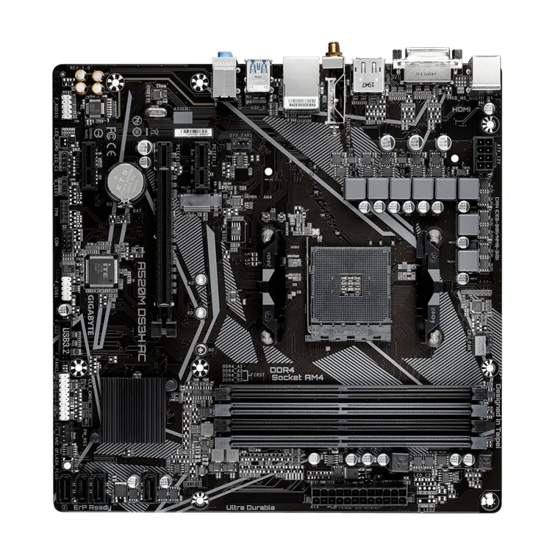 GIGABYTE A520M DS3H AC/AM4/mATX A520M DS3H AC
