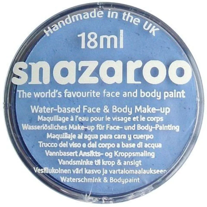 Snazaroo barva na obličej 18 ml. - Modrá světlá, Pale Blue
