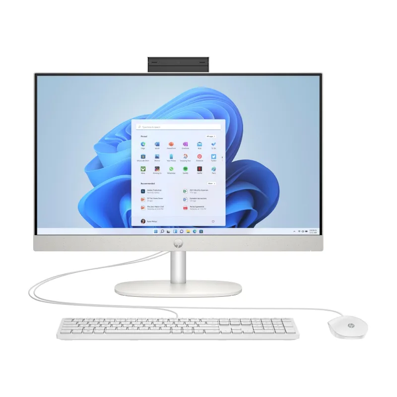 HP 24/24-cr0002nc/23,8"/FHD/R5-7520U/16GB/512GB SSD/AMD int/W11H/White/2R 8E4M6EA#BCM