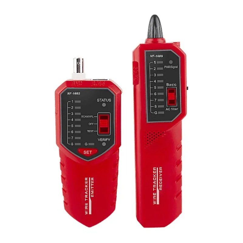 W-Star Tester kabelů RJ45 WSNF168S, UTP/STP, BNC, detektor kabelů WSNF168S