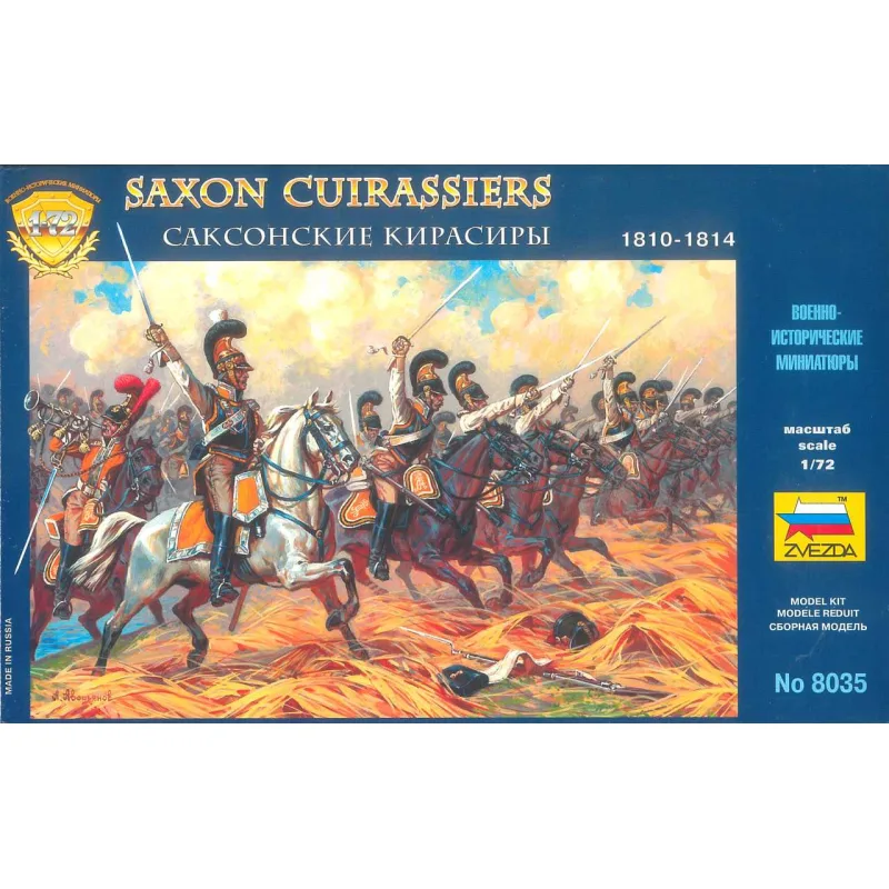 Zvezda Wargames (AoB) figúrky 8035 - Saskí kyrysníci 1810-1814 (1:72)