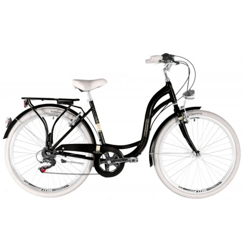 Kenzel jízdní kolo Bellissima Royal 6spd 26" 2026 černo-béžové