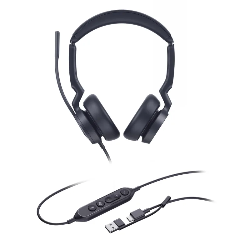 Yealink UH46 Dual Teams USB-C/A, náhlavní souprava UH46DualTeamsUSB-C/A