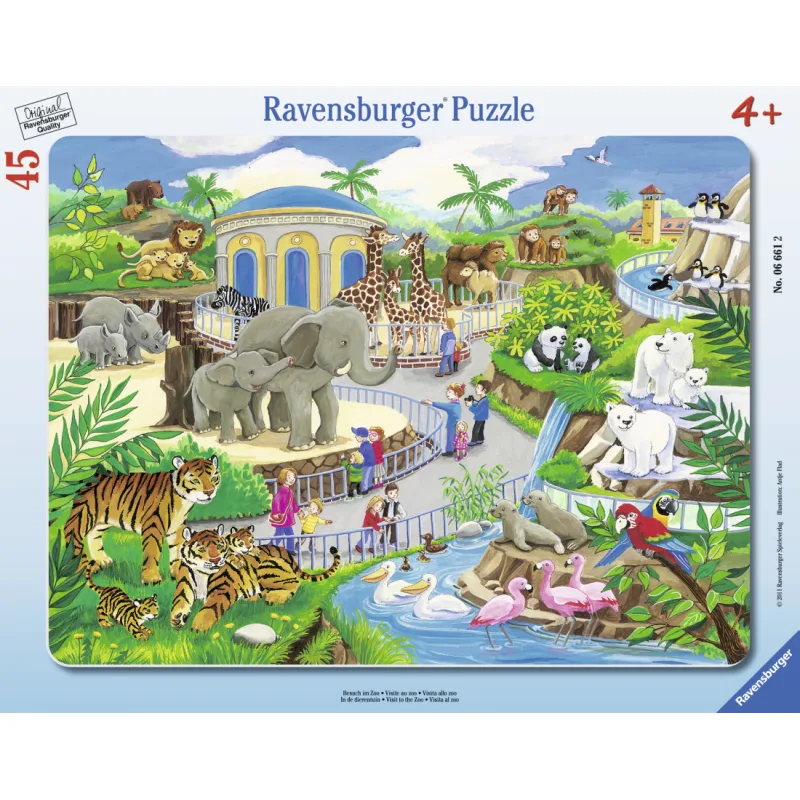 Ravensburger Návšteva detskej zoo Puzzle 30-48d