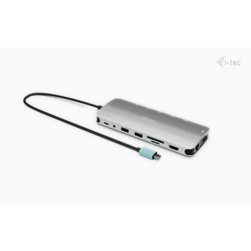 i-tec USB-C Metal Nano 3x Display Dock, 2x HDMI 1x USB-C video, Power Delivery 140W C31NANOTRIPLEDOCKPD