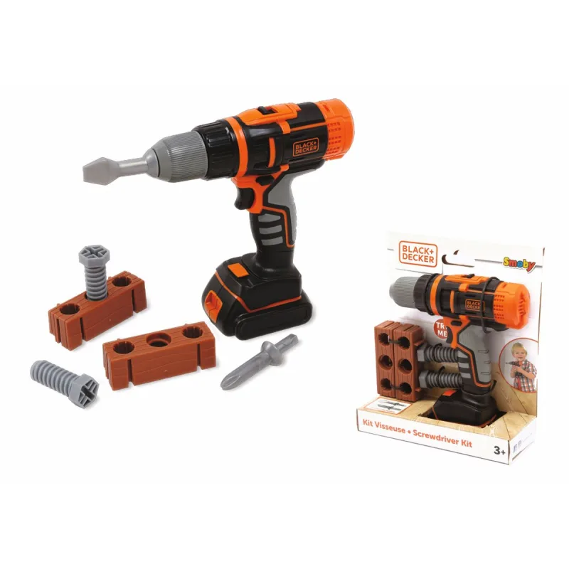 Smoby Mechanická aku vŕtačka/prístroj Smoby B&D
