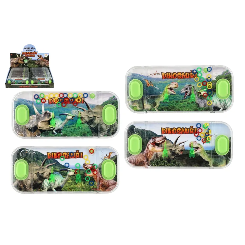 Teddies Vodná hra hlavolam 15,5x7cm plast dinosaurus 4 druhy
