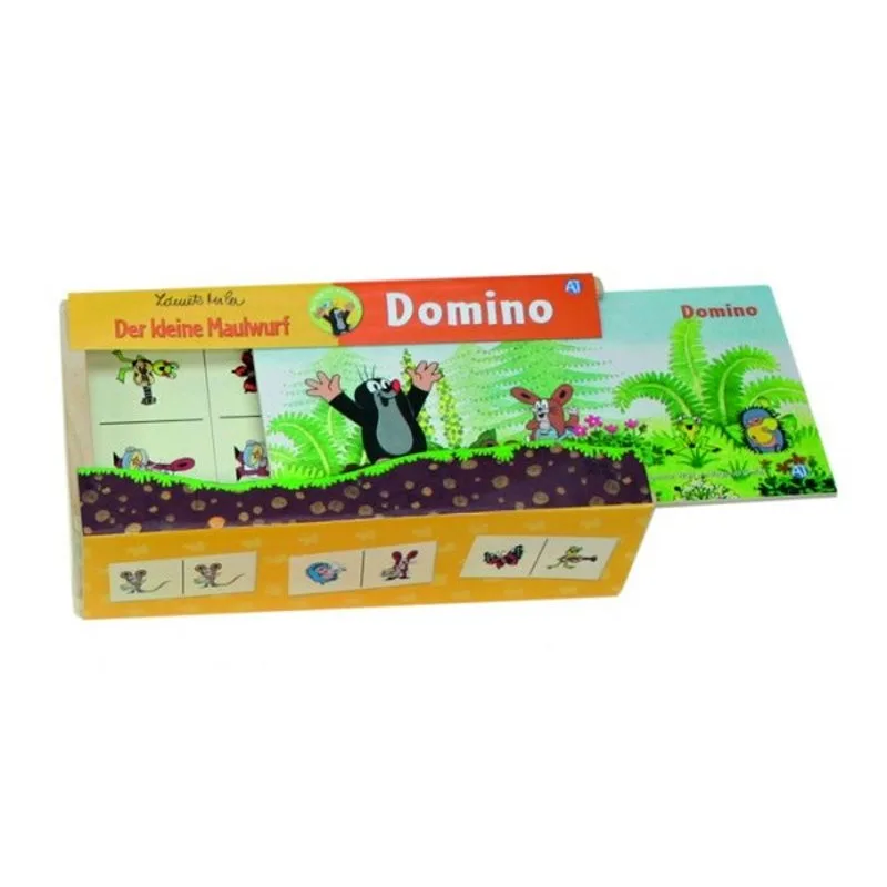 Dřevěné domino Krtek, 28 dílů