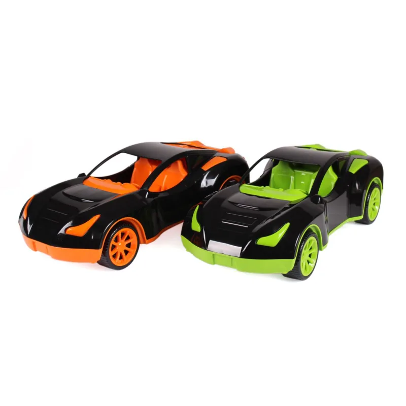 Teddies Auto športové plastové 38x17cm na voľný chod 2 farby v sieťke