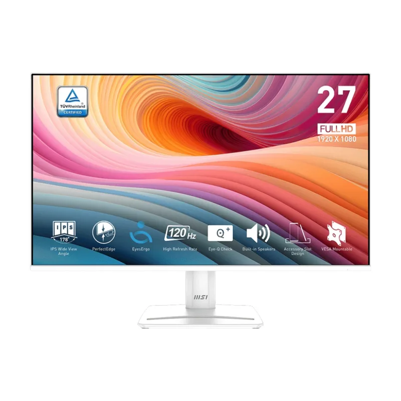 MSI Pro/MP275W E2/27"/IPS/FHD/120Hz/1ms/Bílá/3R PRO MP275W E2