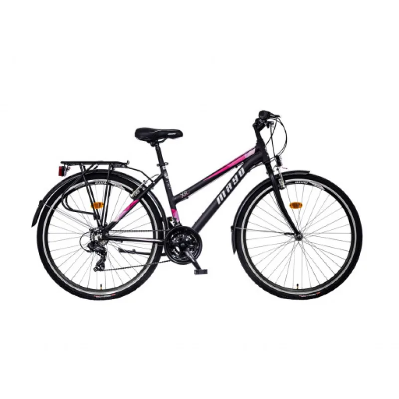Mayo XR Fit Trek Flat Dámské trekingové kolo, černo-růžové
