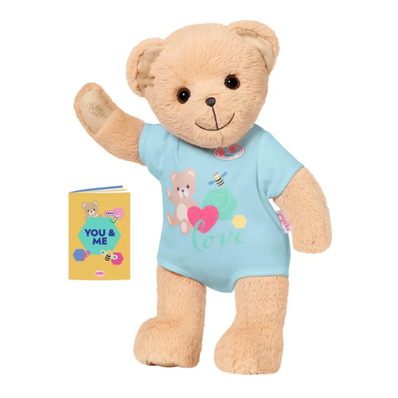 Zapf Bear BABY born, modré oblečenie
