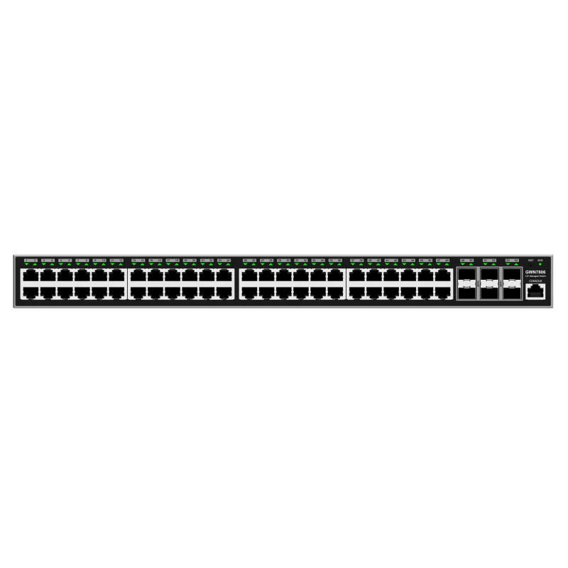 Grandstream GWN7806 Layer 2+ Managed Network Switch, 48 portů / 6 SFP+ GWN7806