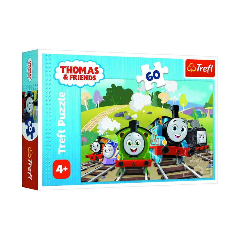Trefl Puzzle Mašinka Tomáš/Tomáš na výlete 27x20cm 60 dielikov v krabičke 21x14x4cm