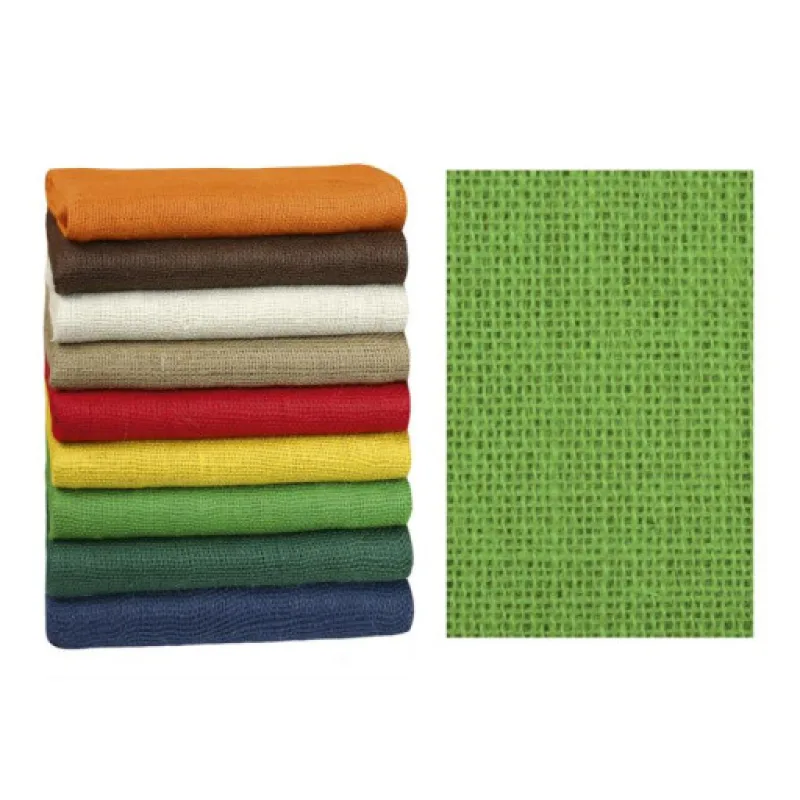 Bellatex Dekorační jutová plachetka sv. zelená - 1,3m x 3m