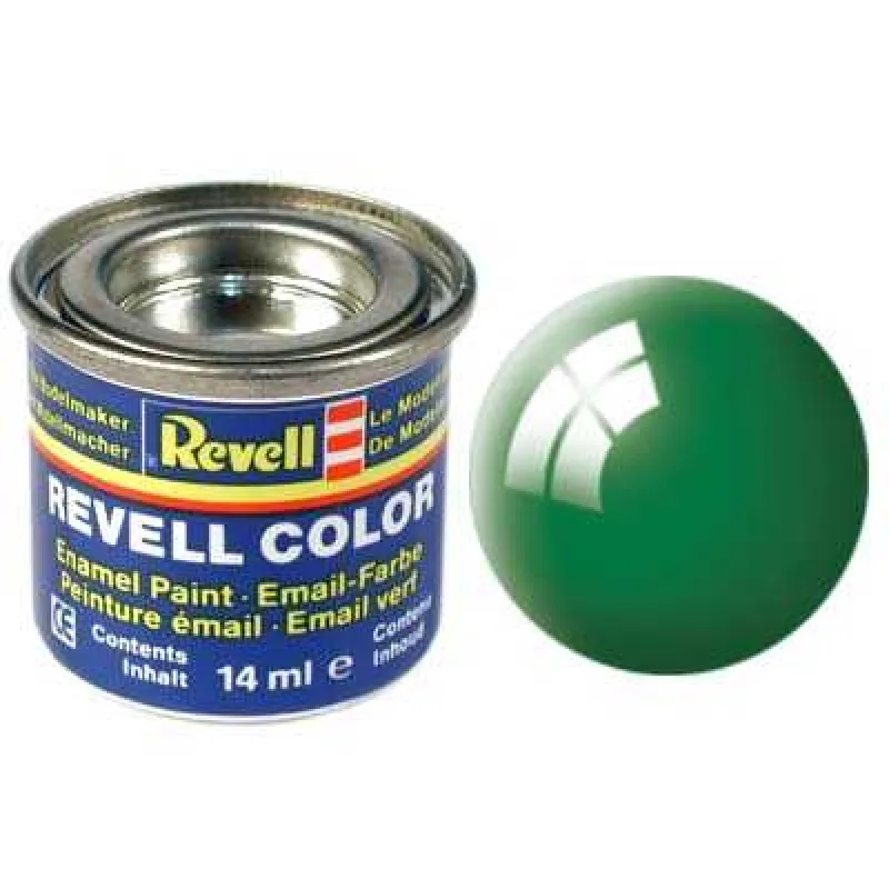 Revell farba emailová - 32161: lesklá smaragdovo zelená (emerald green gloss)