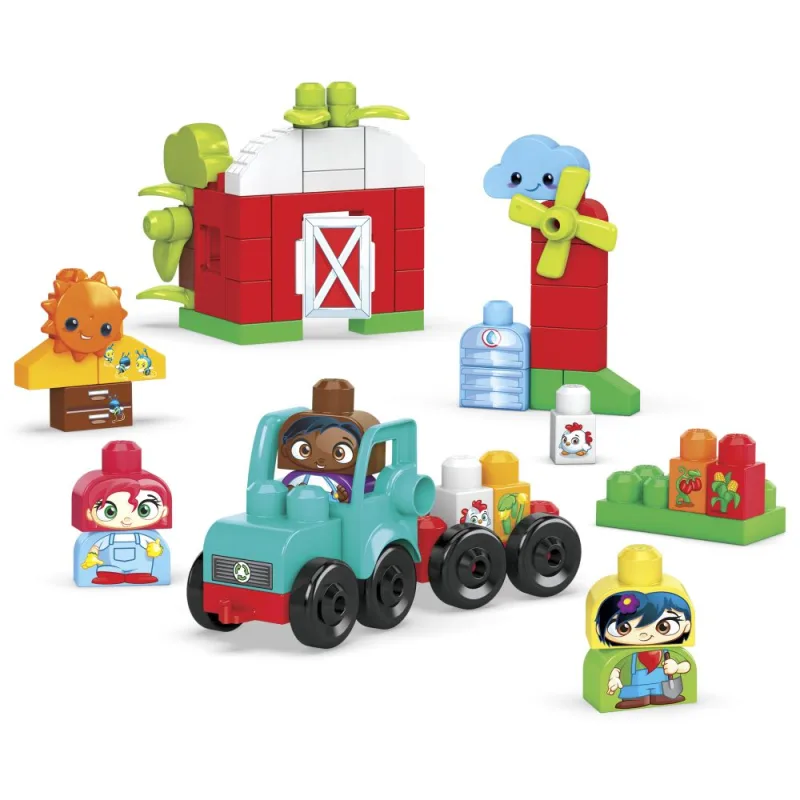 Mattel MEGA BLOKY GREEN CITY FARM GROW AND PROTECT