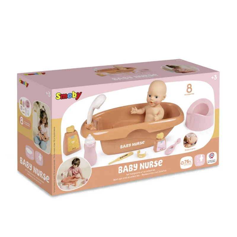 Smoby Baby Nurse Vanička pro panenky s příslušenstvím